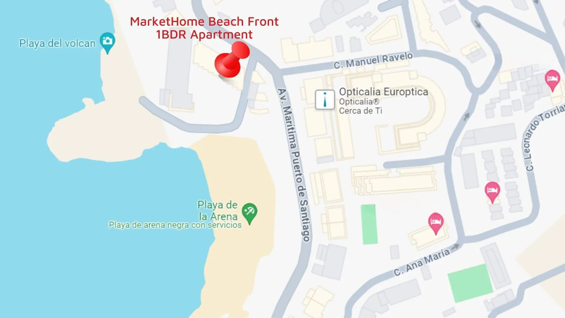 Markethome Neptuno Beach Front 1Bdr Apartment Puerto de Santiago  0*, Puerto de Santiago (Tenerife)